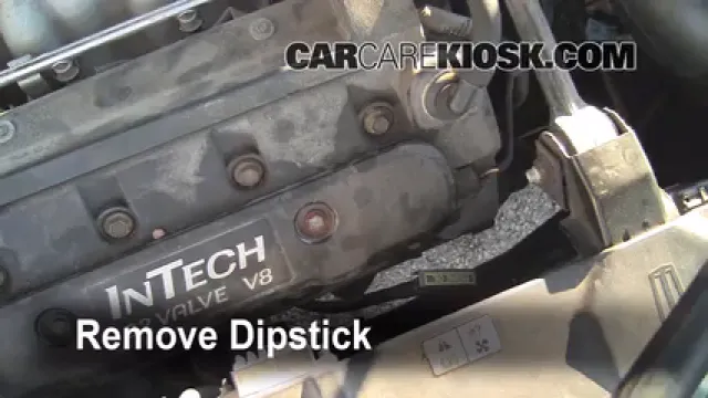 2001 Lincoln Continental 4.6L V8 Aceite Controlar nivel de aceite